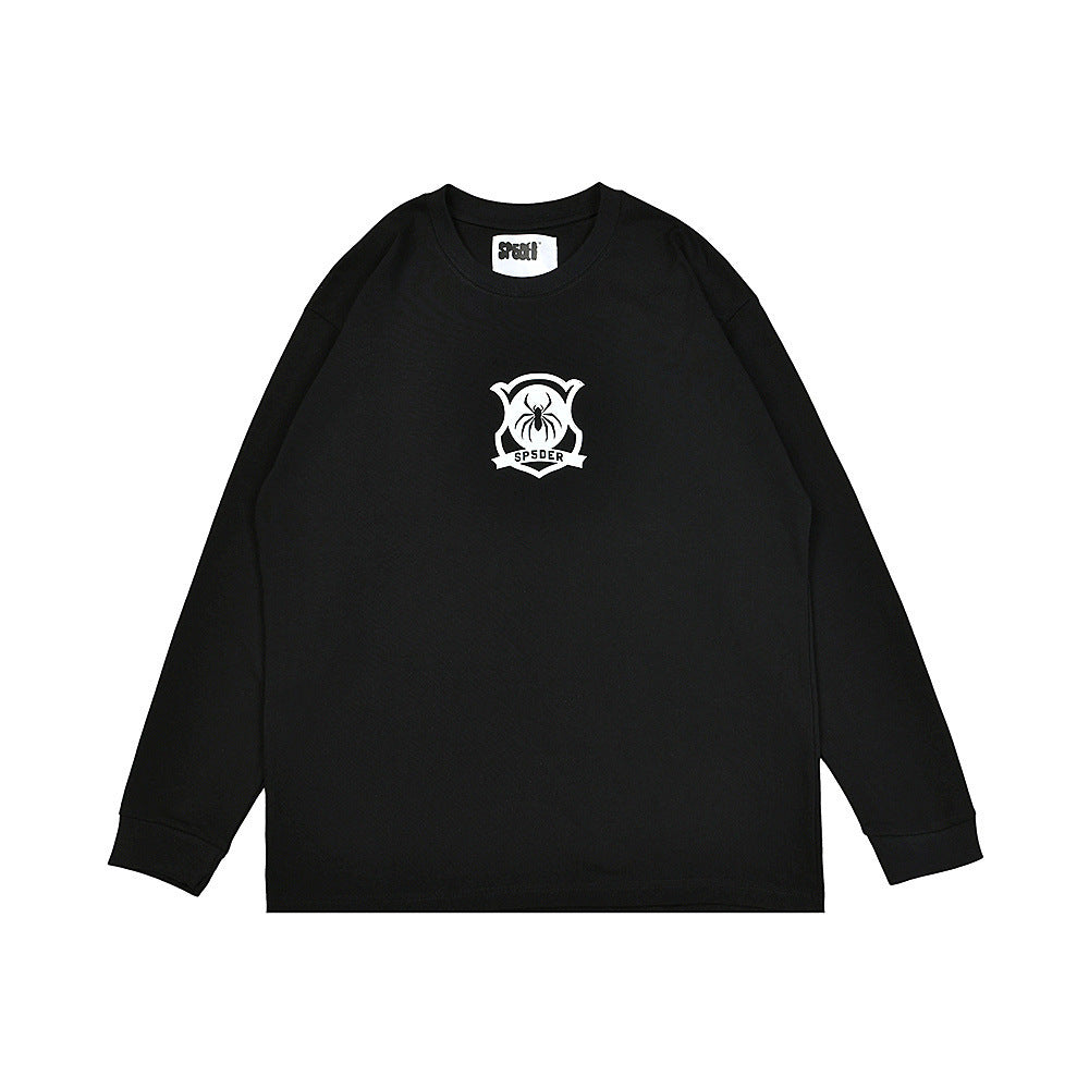 25ss High Quality SP5DER American Streetwear Rhinestone Foam Letter Spider Web Hoodie (Unisex)