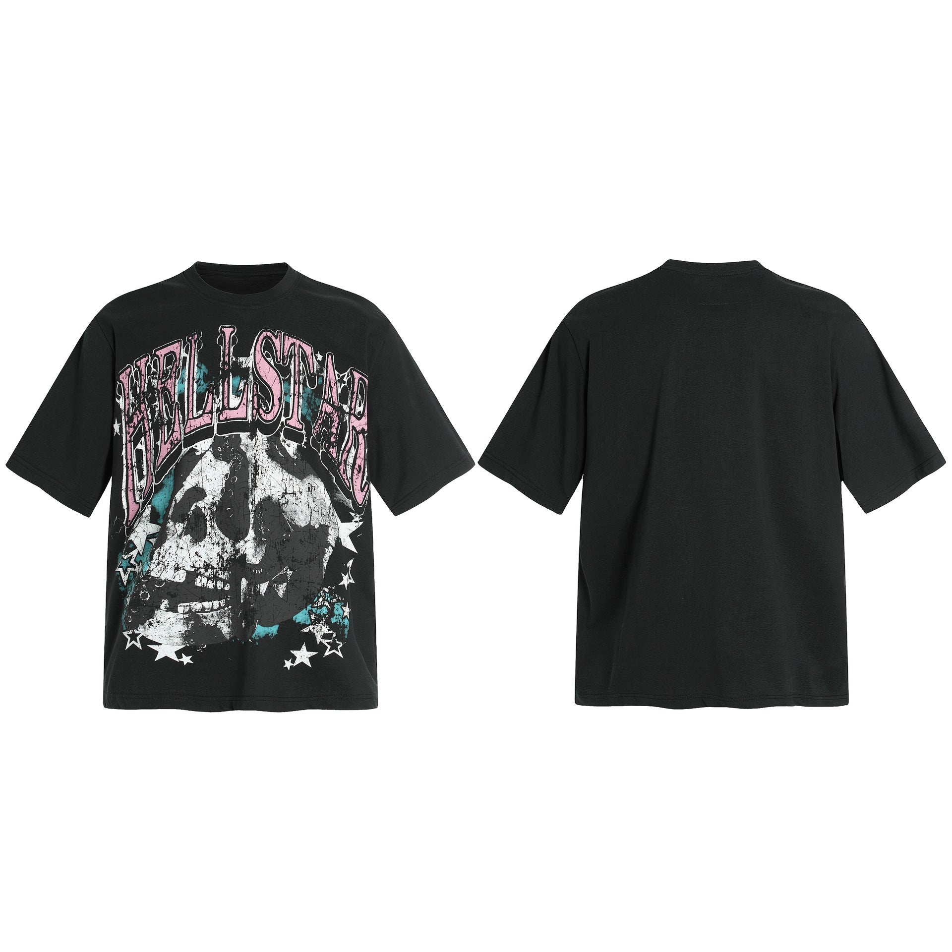 Vintage Washed Distressed Graphic Tee – Oversized Unisex Short Sleeve T-Shirt