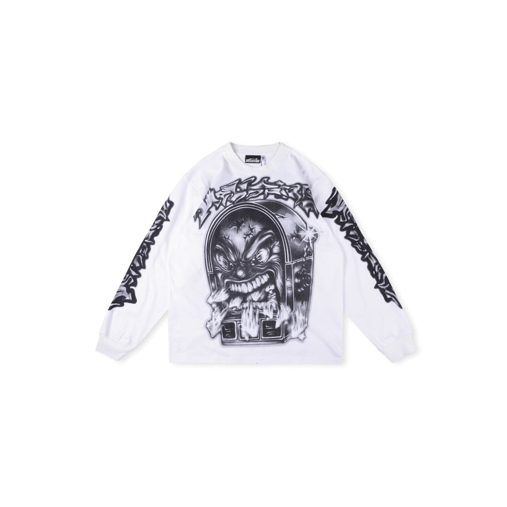 2025 Hellstar Streetwear Hip-Hop Long Sleeve Tee – Unisex