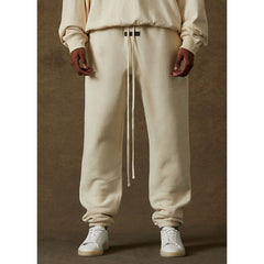FOG Essentials Flocked Print Fleece Jogger Sweatpants – 2022FW Unisex American Streetwear