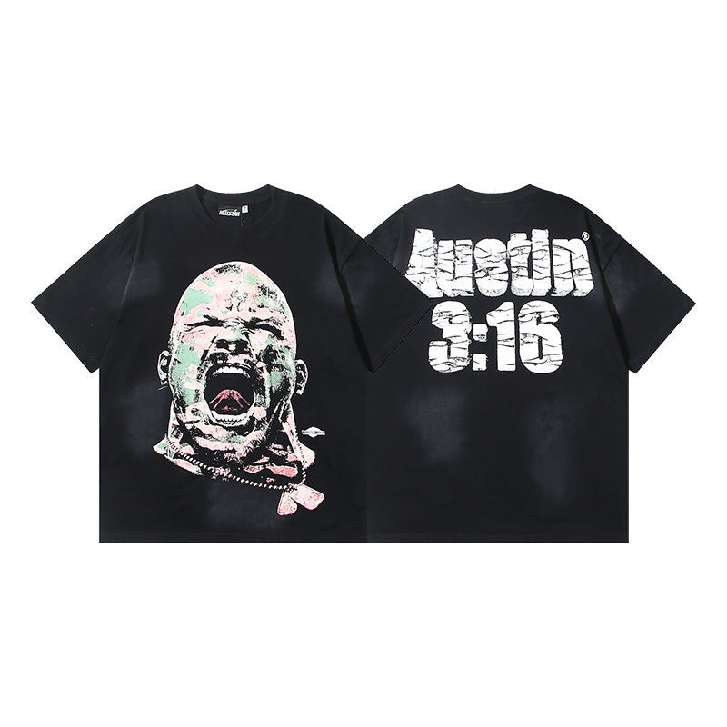 Hellstar Washed Graphic Oversized Tee – Unisex