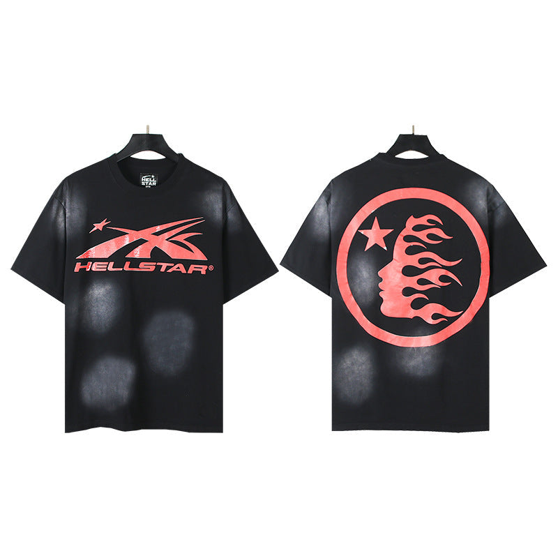 Vintage Washed Oversized Graphic Tee – Unisex American Streetwear