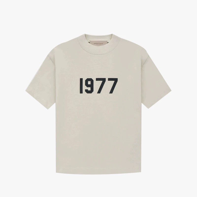 FOG Essentials 1977 Flocked Print Short Sleeve T-Shirt – 2022SS Unisex Streetwear