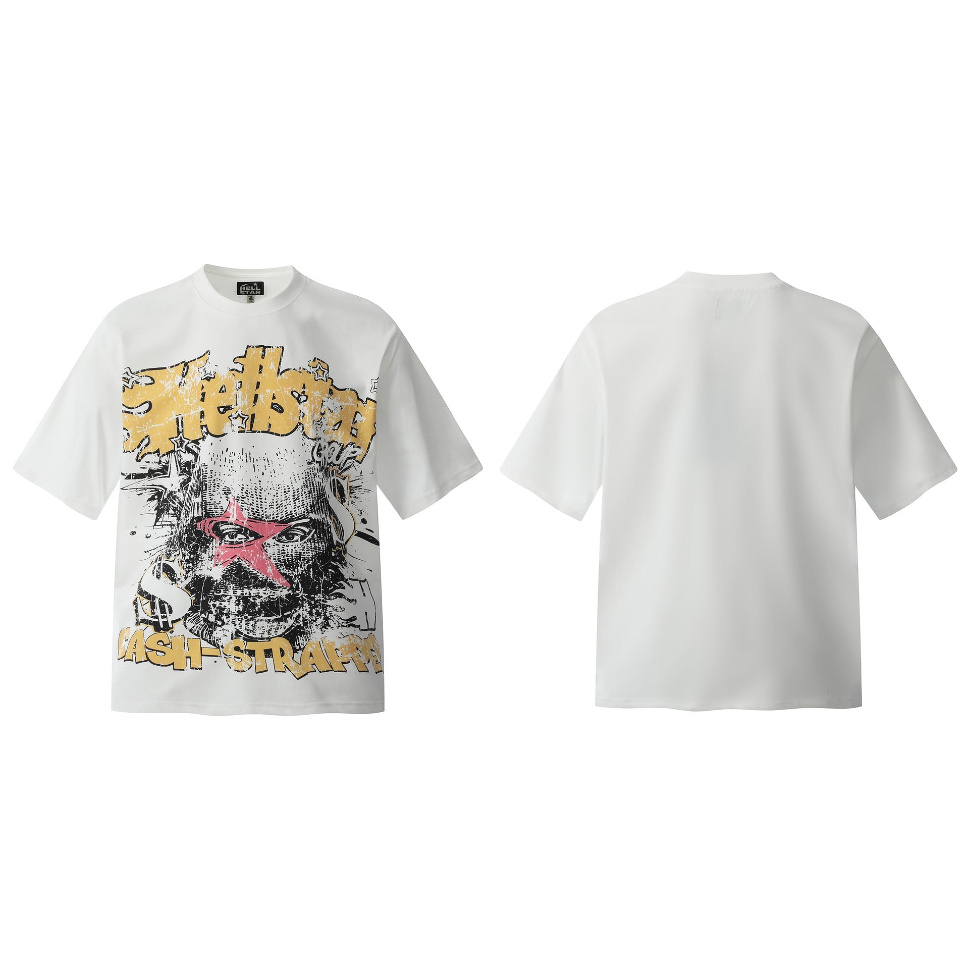 Vintage Washed Distressed Graphic Tee – Oversized Unisex Short Sleeve T-Shirt