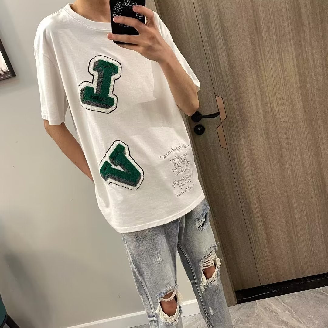 Men Jeans Ripped Jeans Men's Summer Retro Slim-Fit Straight Trousers