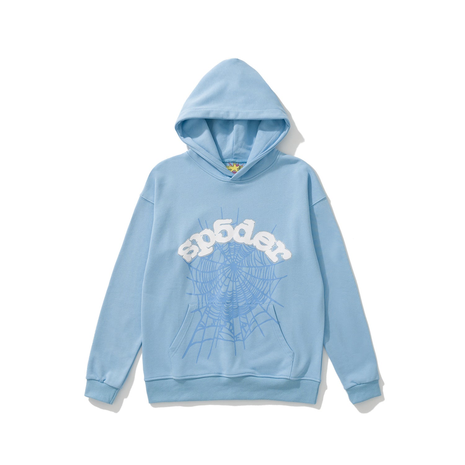Sp5der 555555 Rhinestone Bubble Letter Spider Web Hoodie & Sweatpants