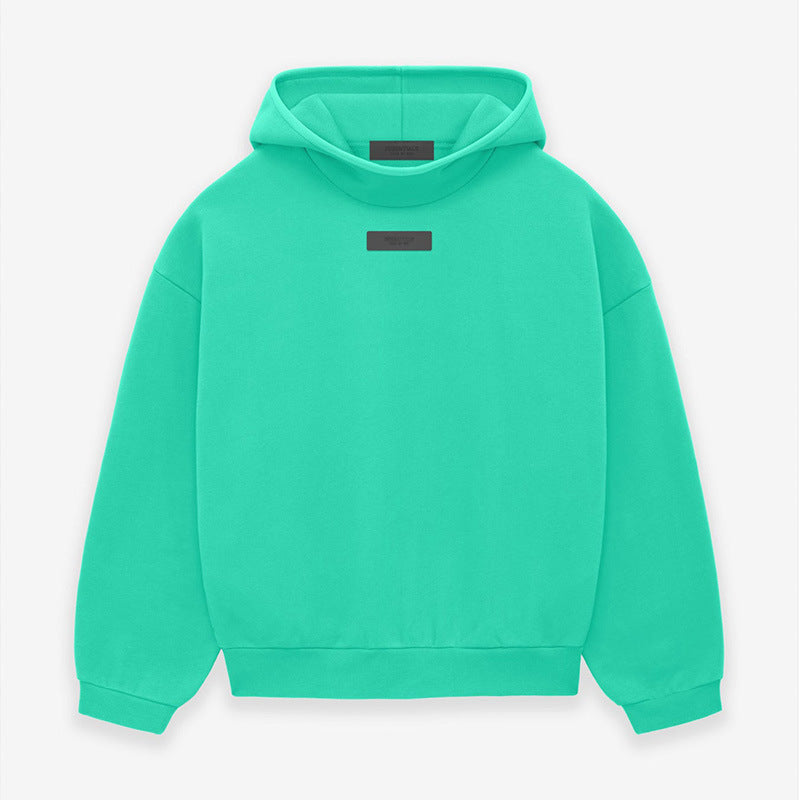 FOG Essentials Graphic Print Fleece Pullover Hoodie – 2024SS Unisex Couples