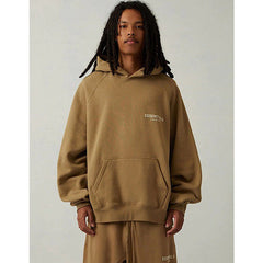 FOG Essentials Velvet Flocked Pullover Hoodie – 22SS American Streetwear