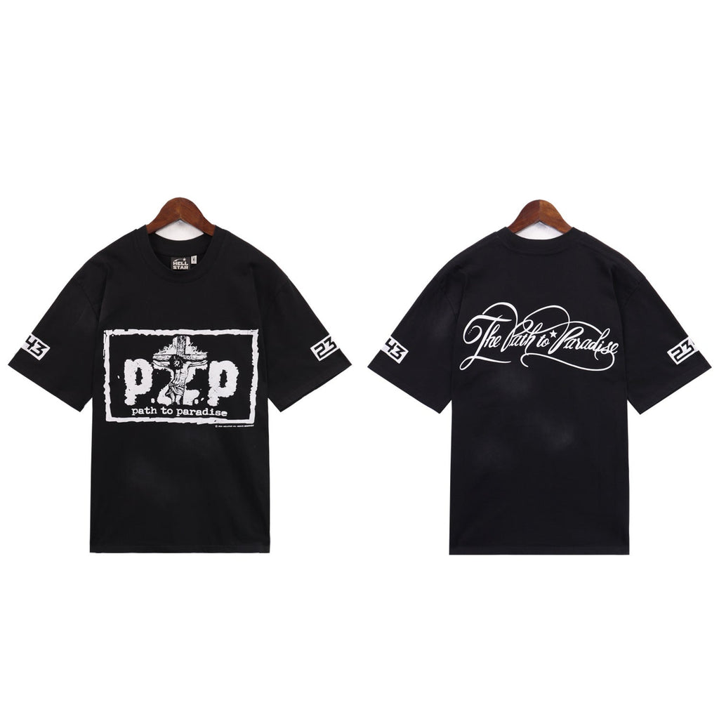 Hellstar Washed Graphic Oversized T-Shirt – Unisex Streetwear