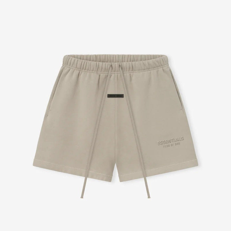 FOG Essentials Metallic Print Heavyweight Fleece Shorts – 2025SP Unisex American Streetwear