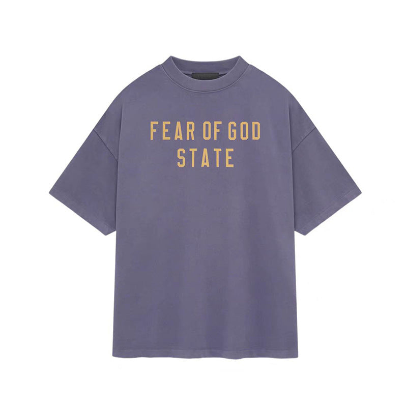 FOG Essentials Homecoming Letter Print Heavyweight Crewneck T-Shirt – 2024 Fall/Winter