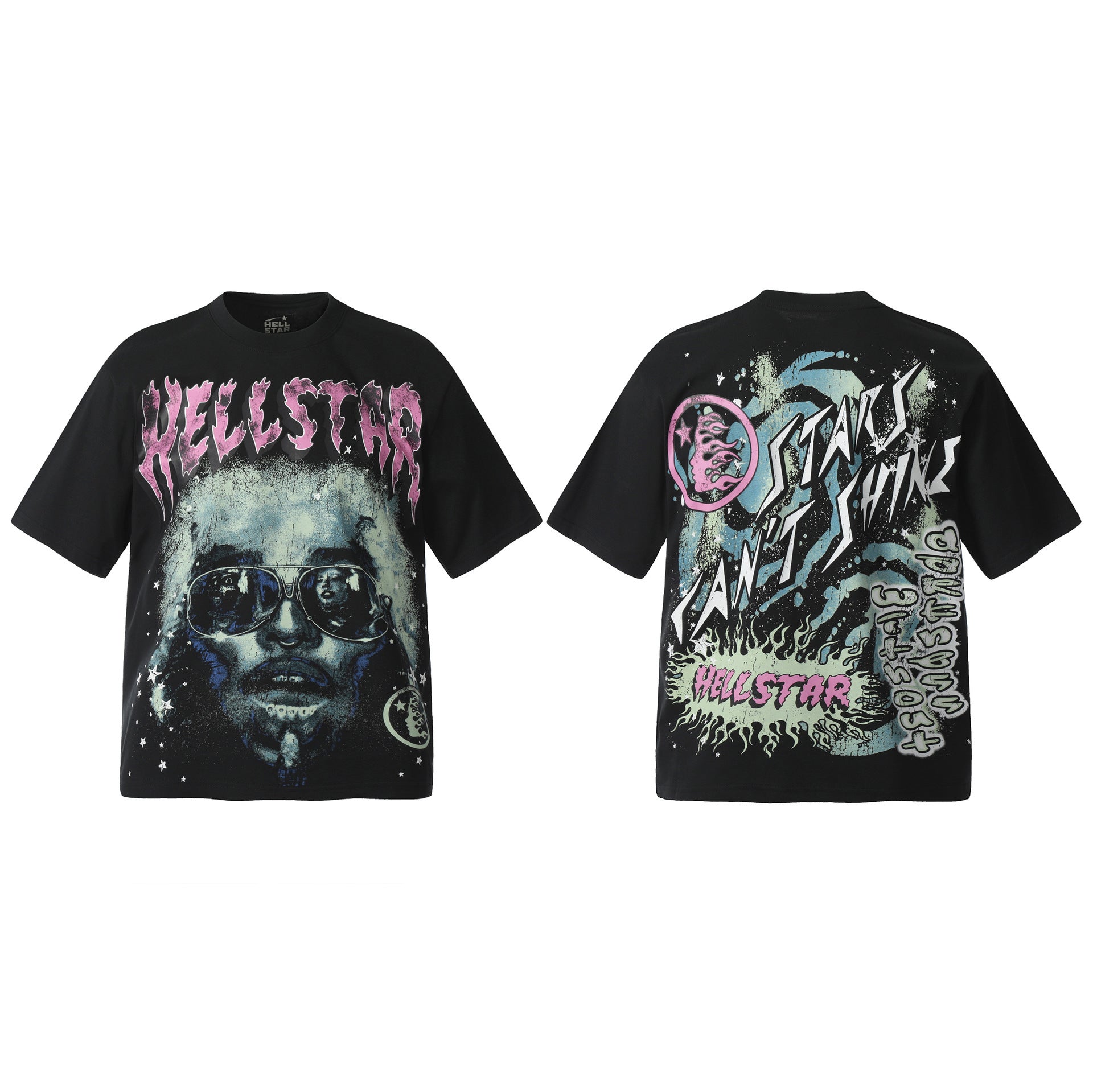 HELLSTAR Vintage Graphic Print Oversized Tee – Unisex Streetwear