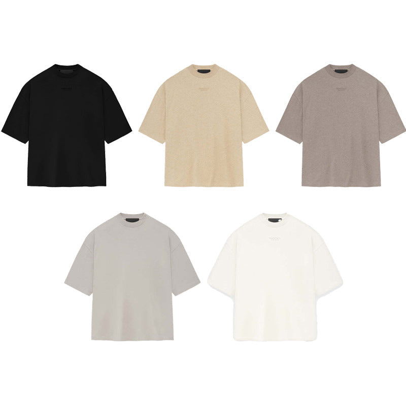 FOG Essentials Letter Print Short Sleeve T-Shirt – 2023 Fall/Winter Unisex American Streetwear
