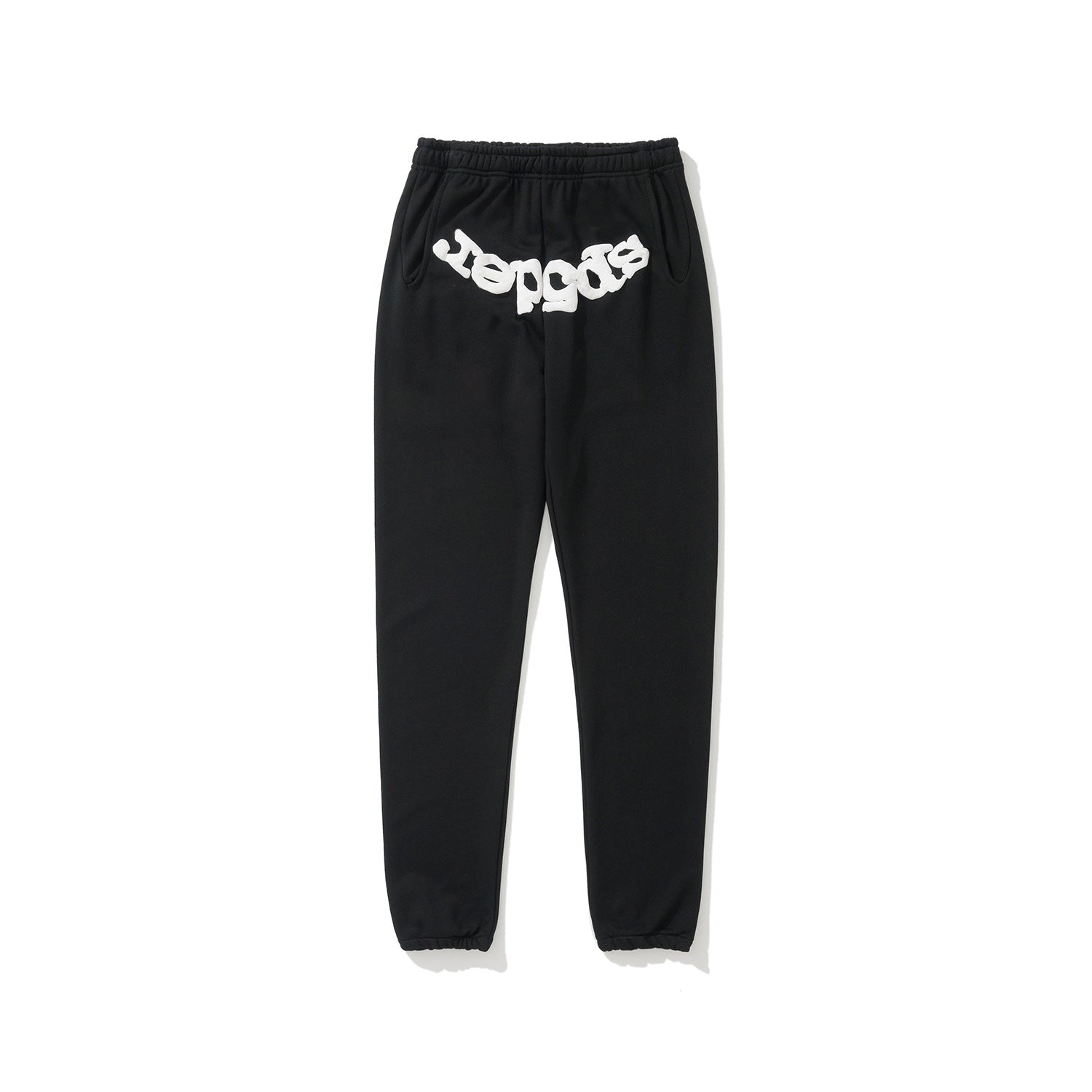 Sp5der 555555 Rhinestone Bubble Letter Spider Web Hoodie & Sweatpants