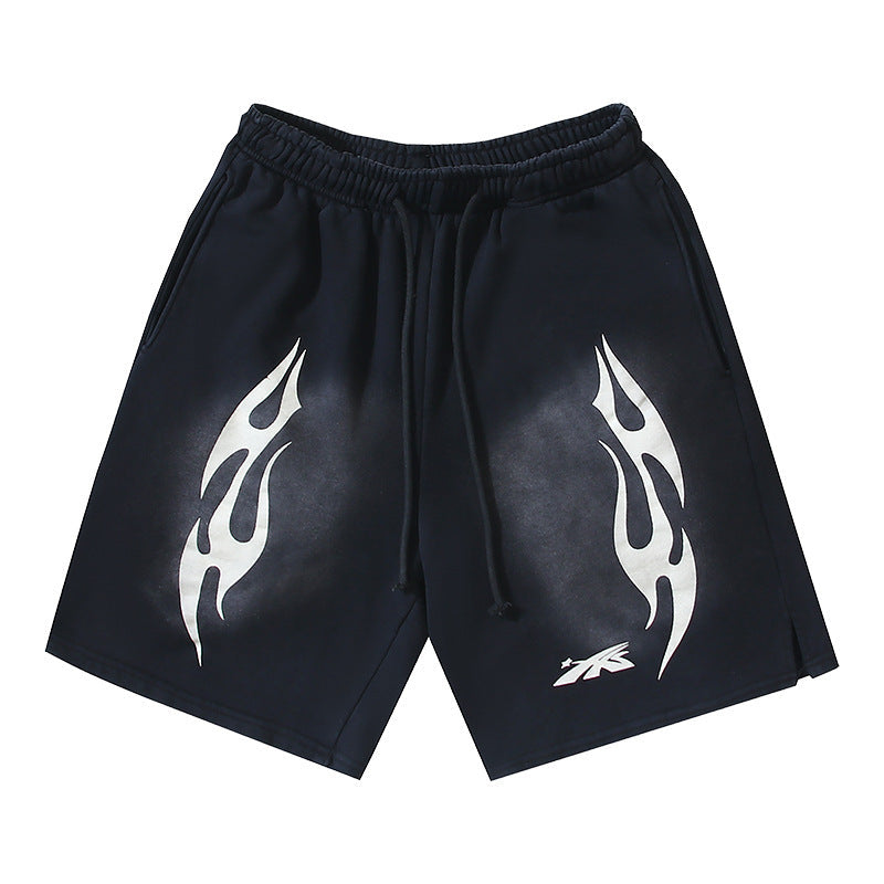 Hellstar Series Terry Fleece Drawstring Shorts – Unisex