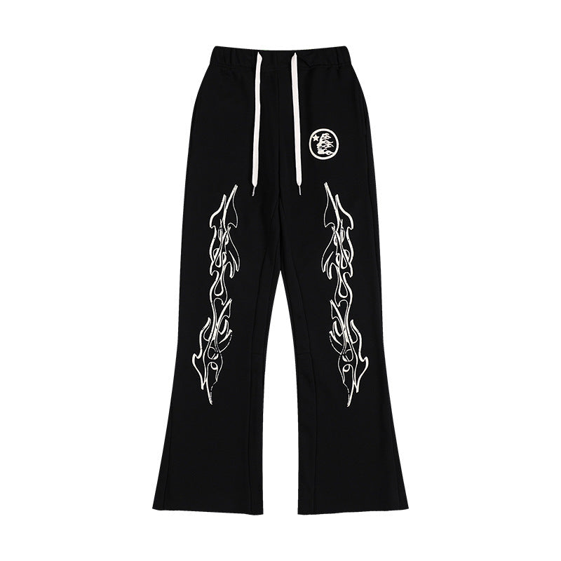 HELLSTAR 25SS American Streetwear Heavyweight Terry Graphic Hoodie & Sweatpants Set