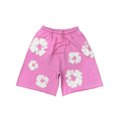 Kapok Puff Print Relaxed Shorts – High Street Unisex American Streetwear