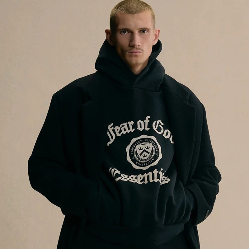 FOG Essentials Heavyweight Pullover Hoodie – 2024FW Unisex American Streetwear