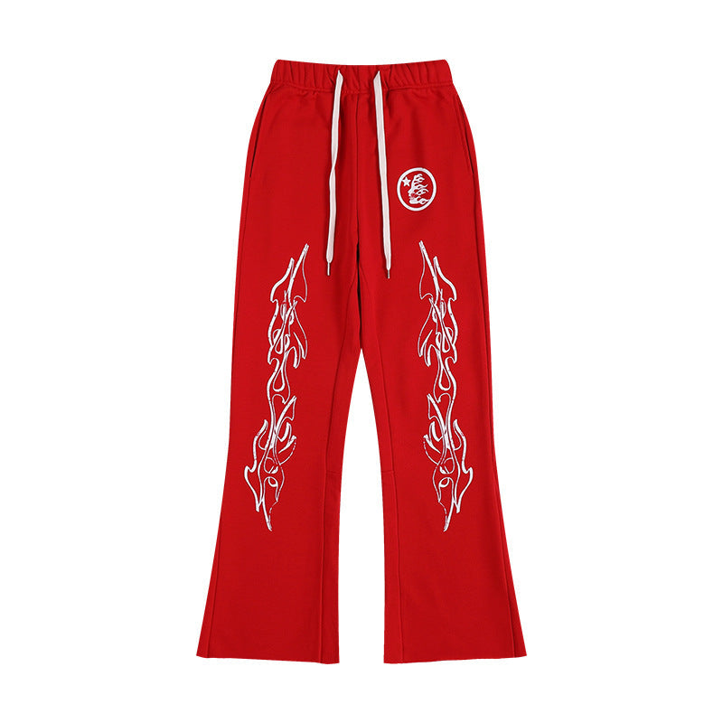HELLSTAR 25SS American Streetwear Heavyweight Terry Graphic Hoodie & Sweatpants Set