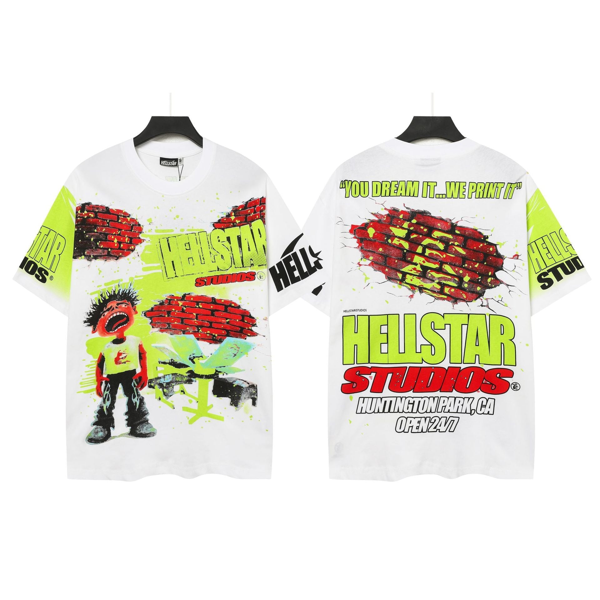 HELL Vintage Washed Graphic Tee – Oversized Unisex Short Sleeve T-Shirt