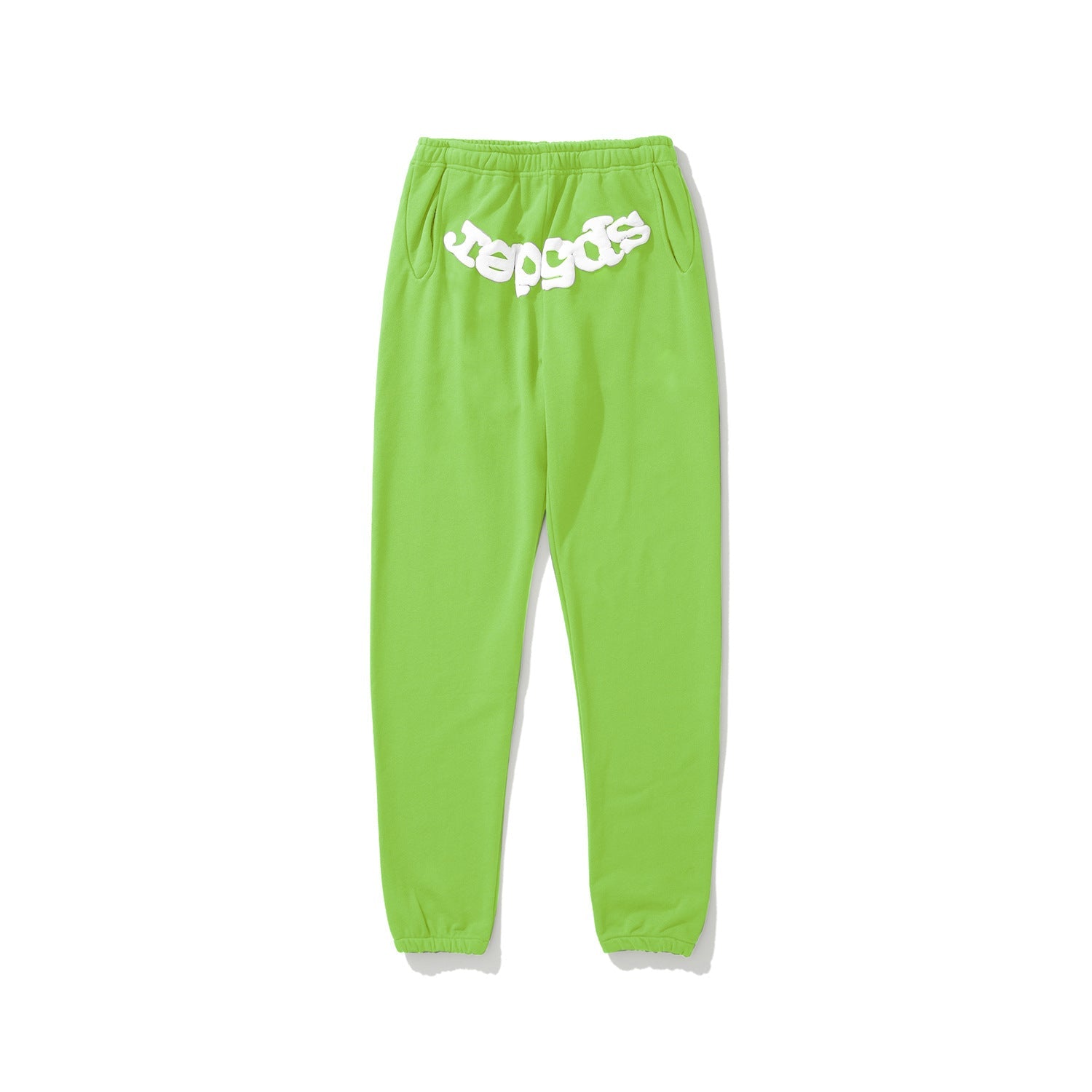 Sp5der 555555 Rhinestone Bubble Letter Spider Web Hoodie & Sweatpants