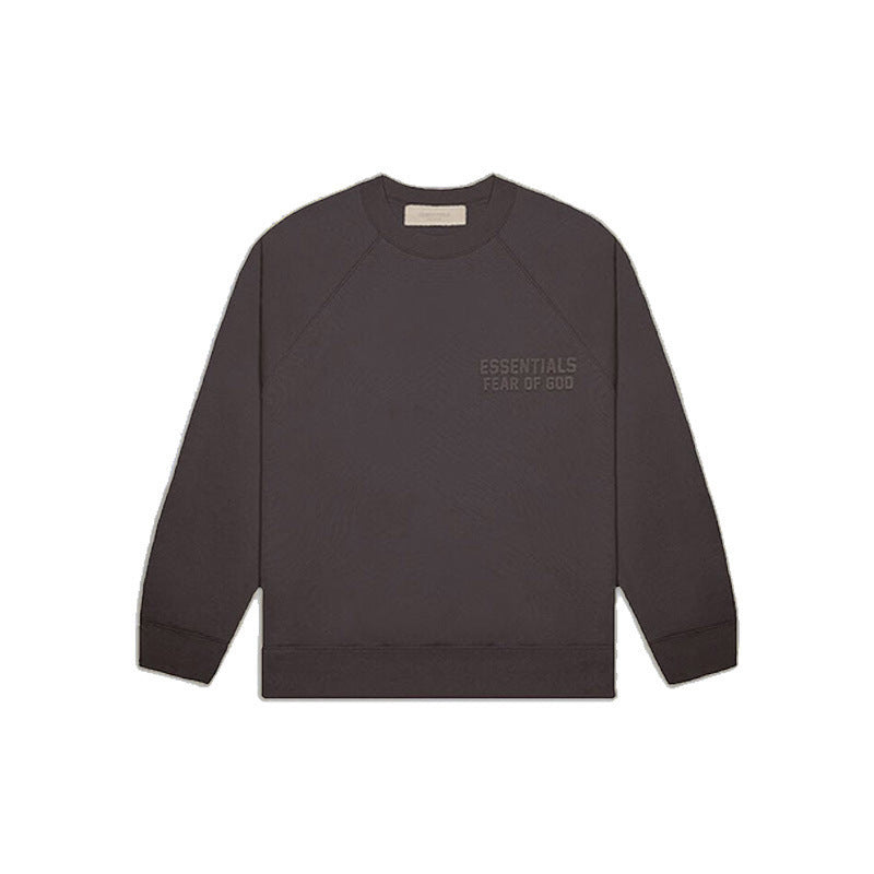 FOG Essentials Silicone Print Fleece Crewneck Sweatshirt – 23SS American Streetwear
