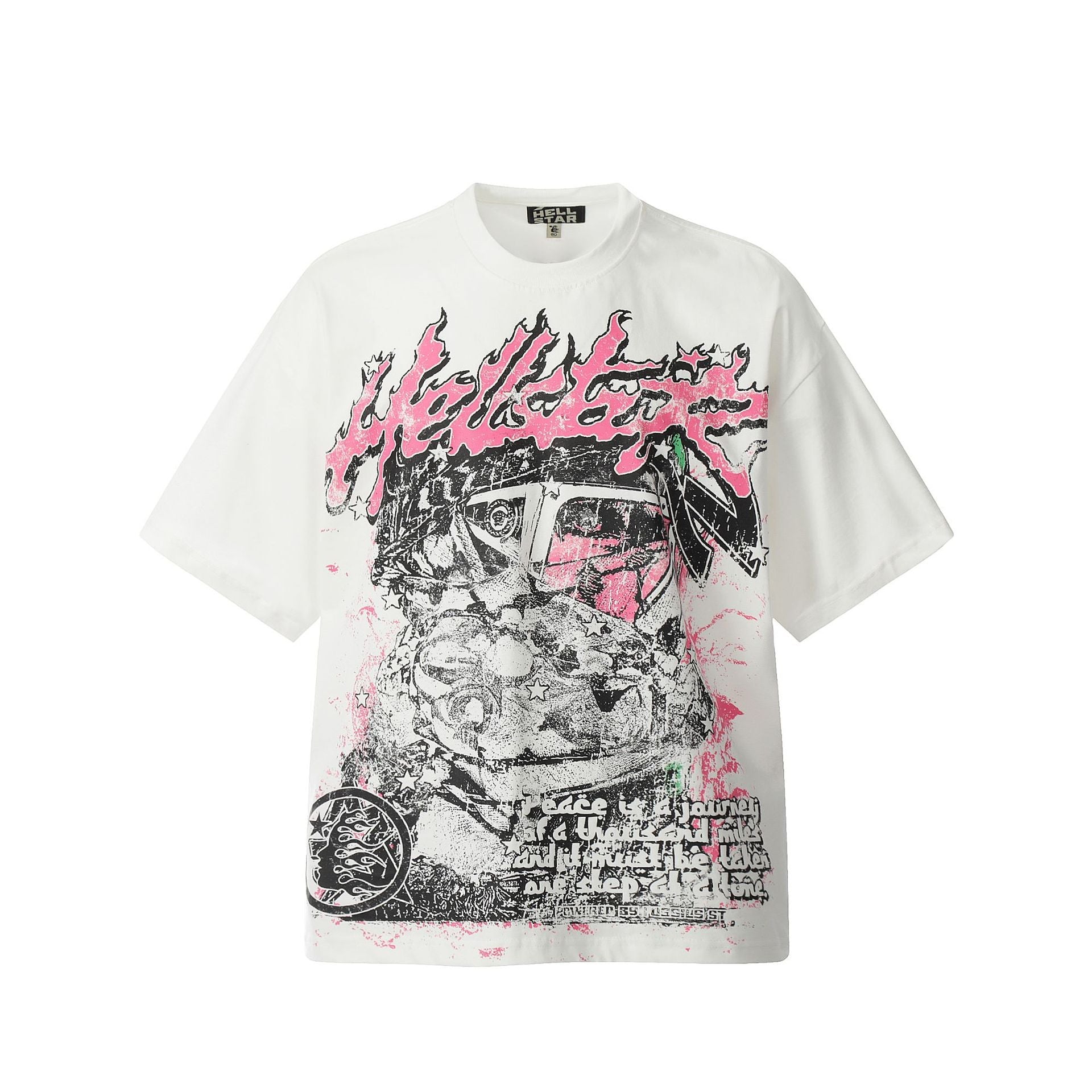 Vintage Washed Distressed Graphic Tee – Oversized Unisex Short Sleeve T-Shirt
