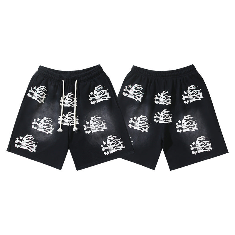 Hellstar Series Terry Fleece Drawstring Shorts – Unisex