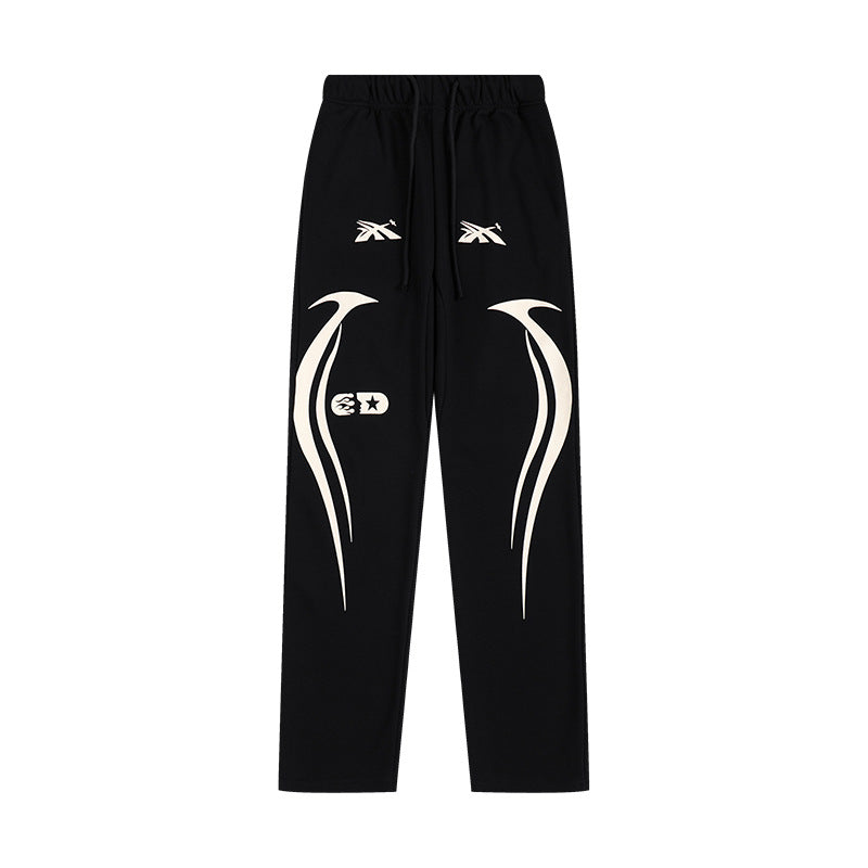 HELLSTAR 25SS American Streetwear Heavyweight Terry Graphic Hoodie & Sweatpants Set
