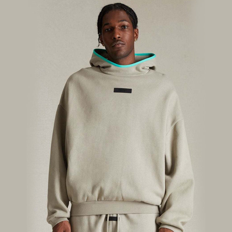 FOG Essentials Graphic Print Fleece Pullover Hoodie – 2024SS Unisex Couples