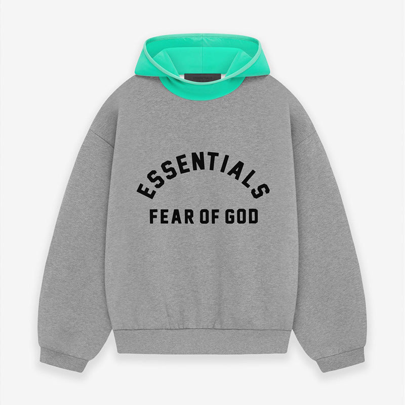 FOG Essentials Color Block Fleece Pullover Hoodie – 24SS American Streetwear