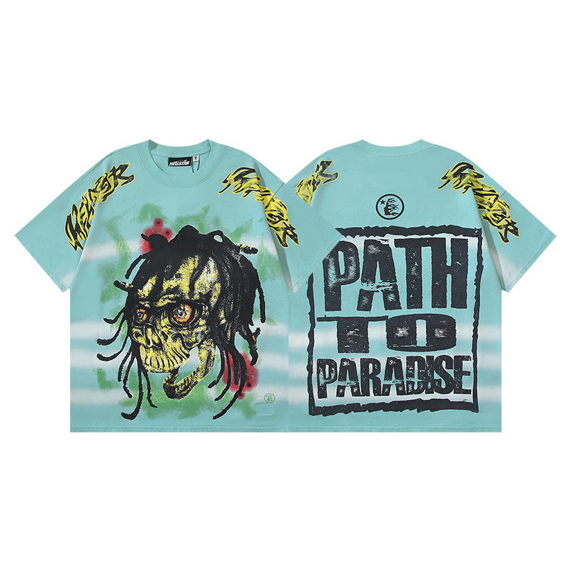 Hellstar Washed Graphic Oversized Tee – Unisex