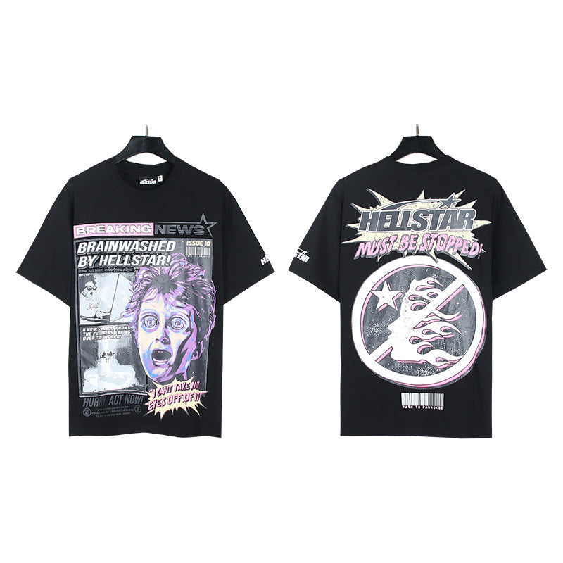 Hellstar Oversized Cotton Streetwear Tee – Unisex