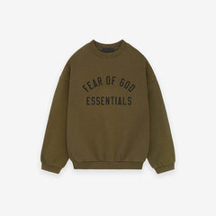 FOG Essentials Fleece Crewneck Pullover Sweatshirt – 2024FW Unisex American Streetwear