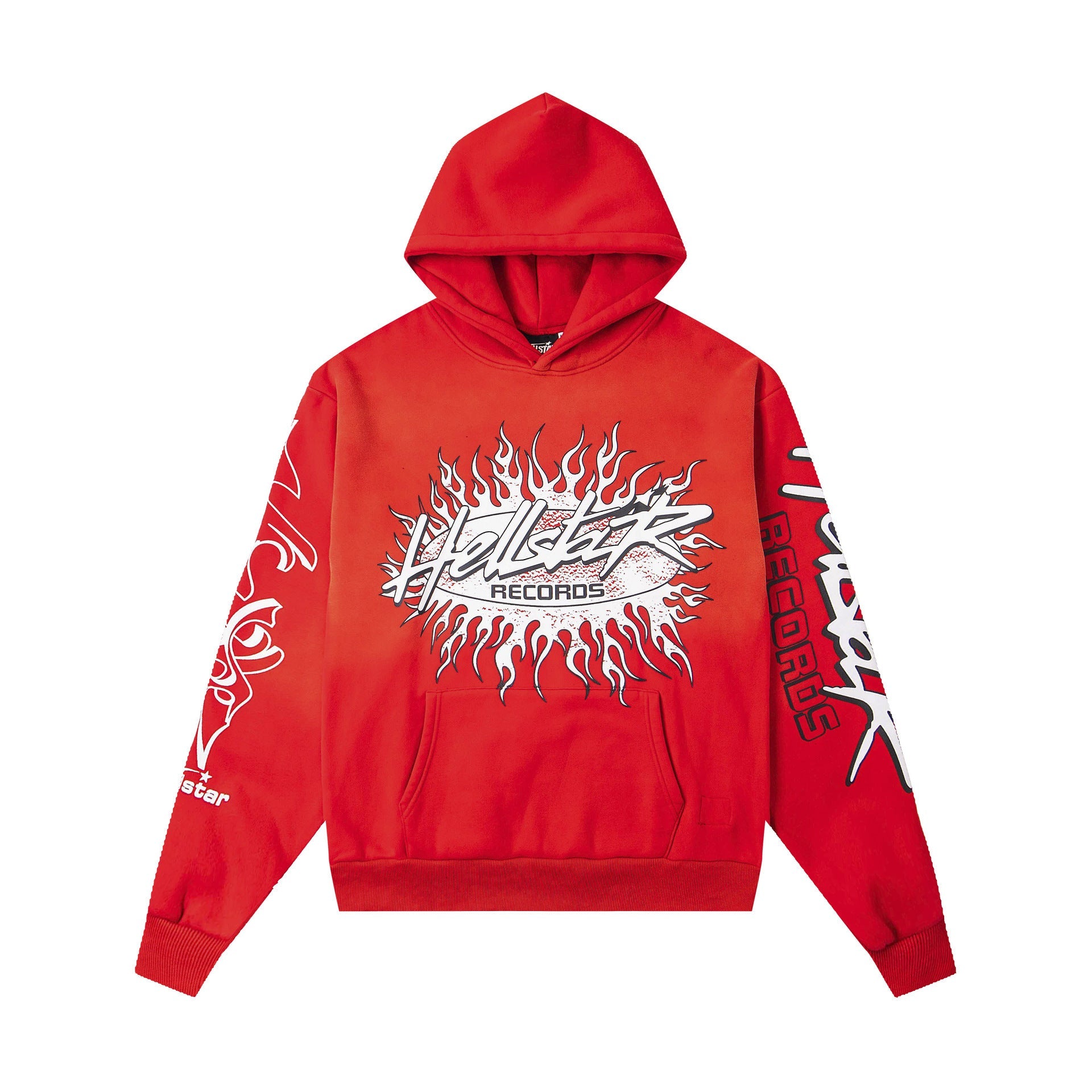 2025 Hellstar Streetwear Fleece-Lined Washed Zip-Up Hoodie – Unisex