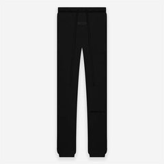 FOG Essentials Black Flocked Print Fleece Sweatpants – 2022S American Streetwear