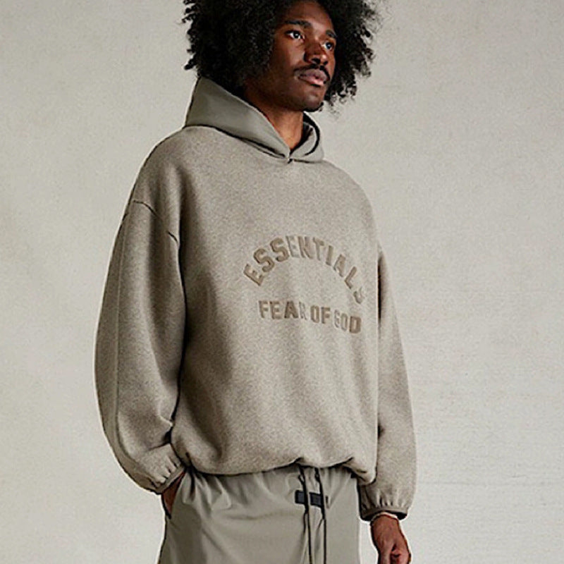FOG Essentials Color Block Fleece Pullover Hoodie – 2024SU American Streetwear