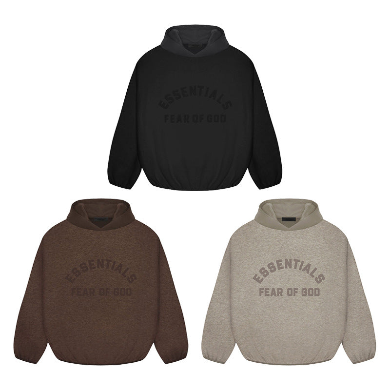 FOG Essentials Color Block Fleece Pullover Hoodie – 2024SU American Streetwear