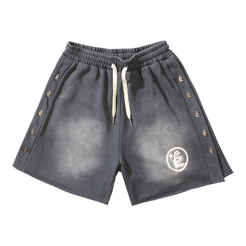 Hellstar Series Terry Fleece Drawstring Shorts – Unisex