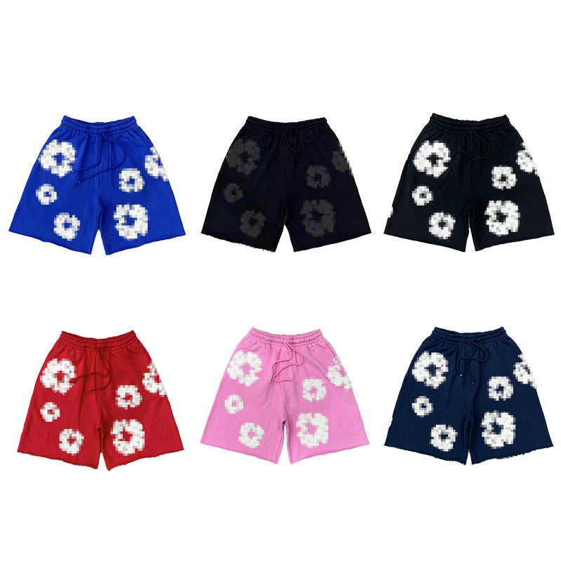Kapok Puff Print Relaxed Shorts – High Street Unisex American Streetwear