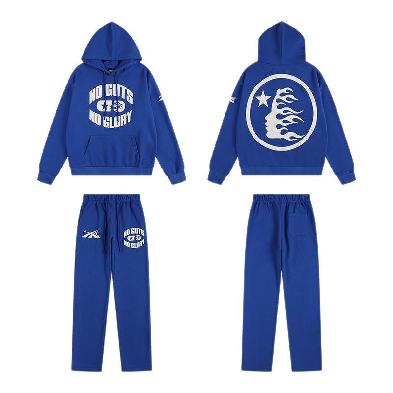HELLSTAR 25SS American Streetwear Heavyweight Terry Graphic Hoodie & Sweatpants Set — Vol. 2