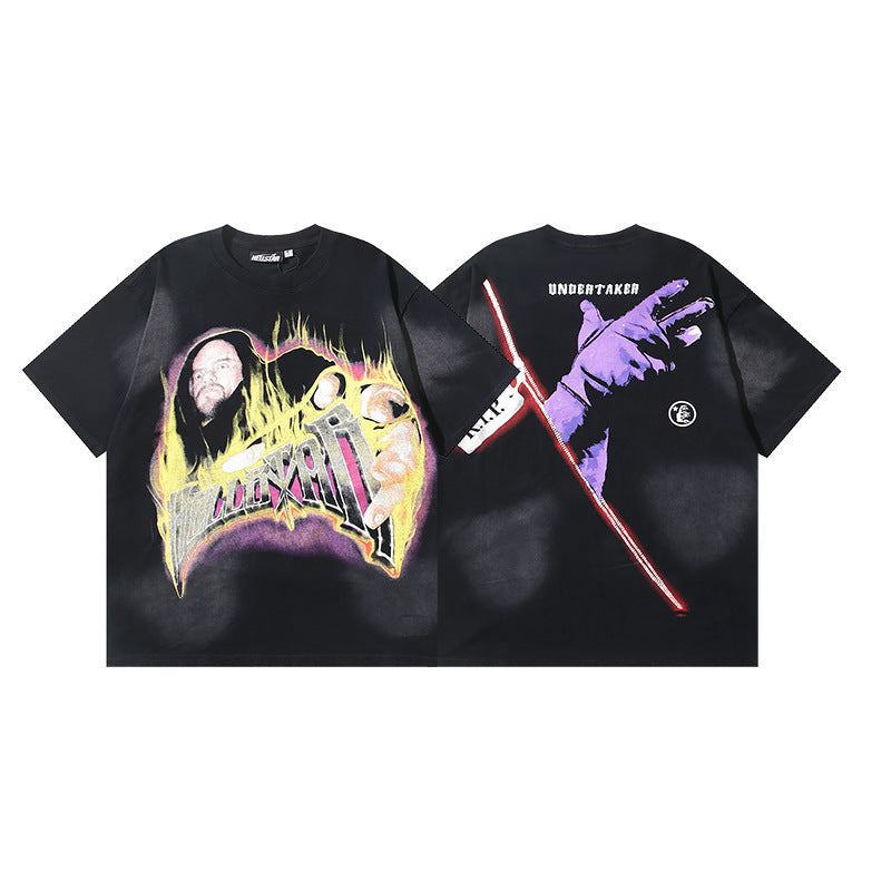 Hellstar Washed Graphic Oversized Tee – Unisex