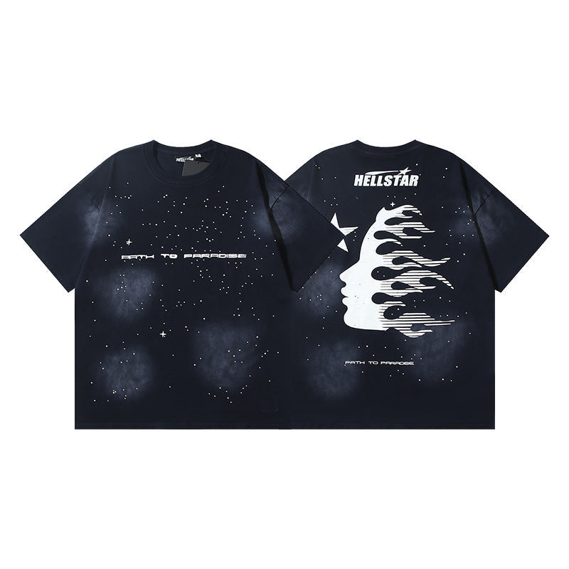 Hellstar Washed Graphic Oversized Tee – Unisex