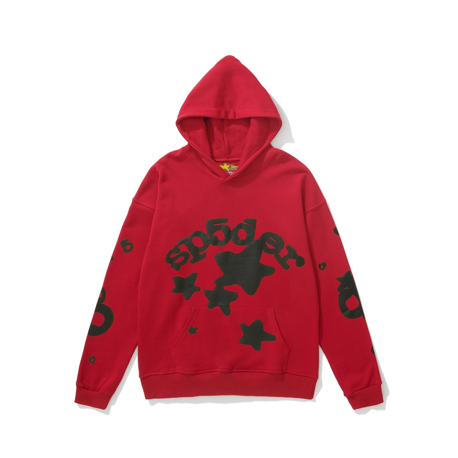 Sp5der 555555 Rhinestone Bubble Letter Spider Web Hoodie & Sweatpants