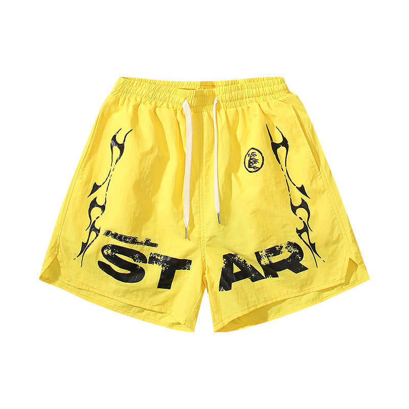 Hellstar Series Terry Fleece Drawstring Shorts – Unisex