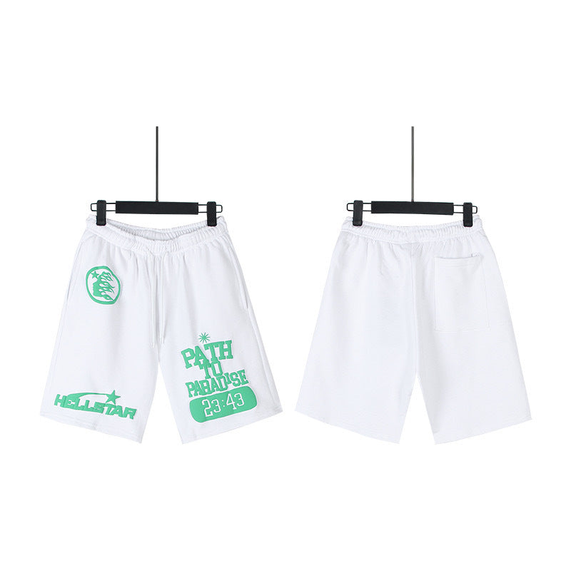 Hellstar Series Terry Fleece Drawstring Shorts – Unisex