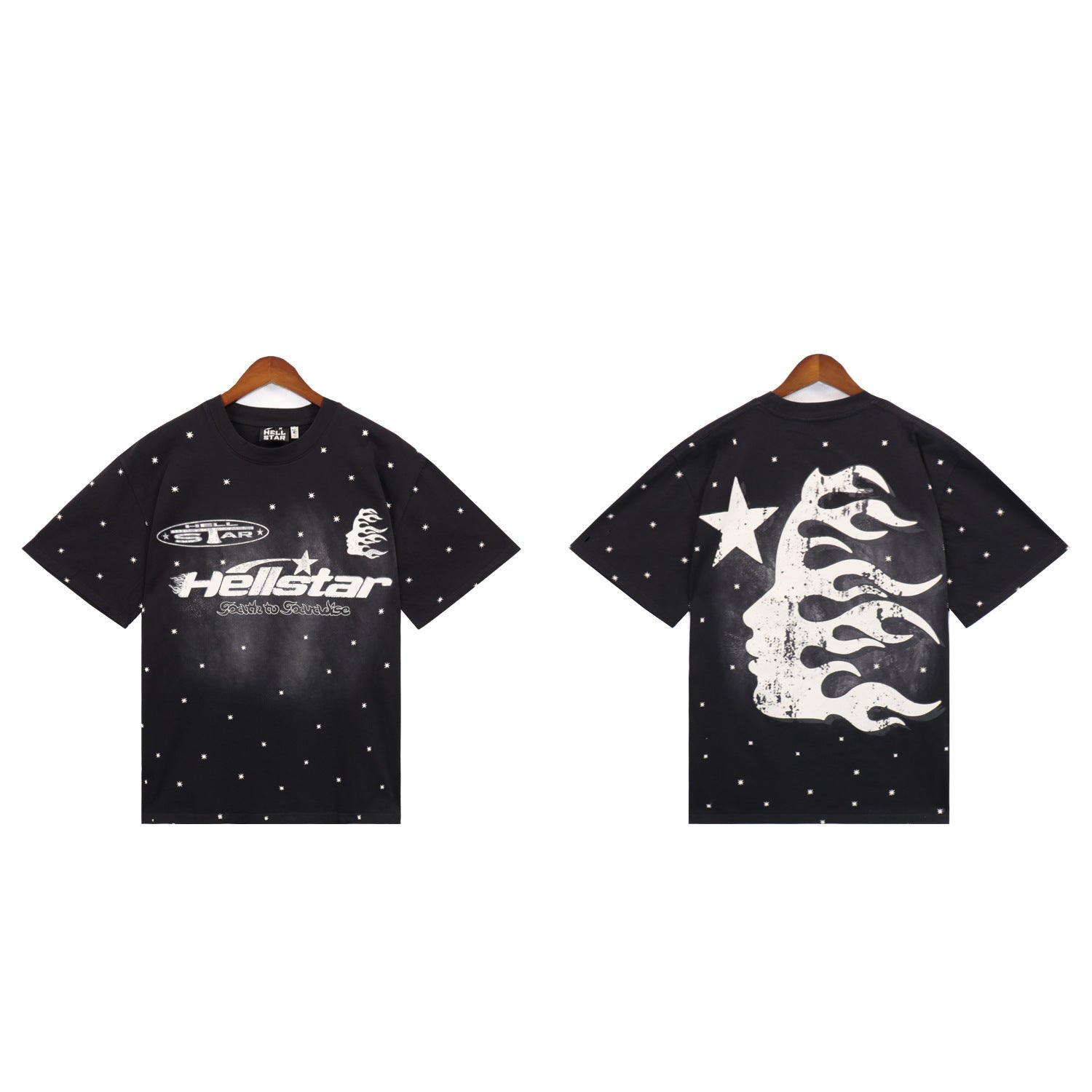 Hellstar Washed Graphic Oversized T-Shirt – Unisex Streetwear