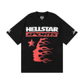 HELLSTAR Hip-Hop Graphic Letter Print Streetwear Oversized Cotton Tee
