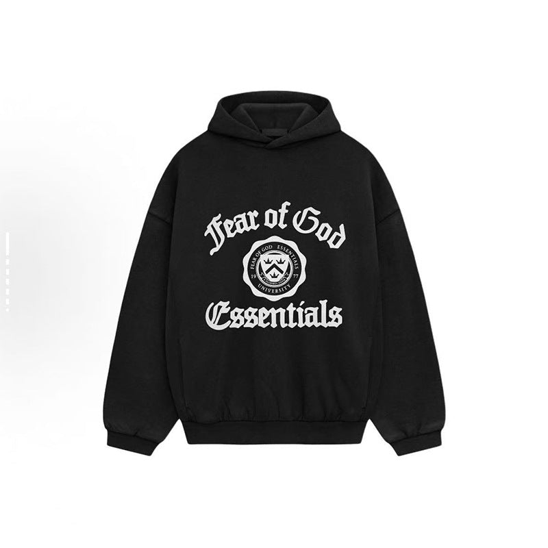 FOG Essentials Heavyweight Pullover Hoodie – 2024FW Unisex American Streetwear