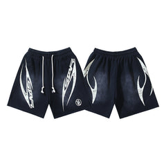 Hellstar Series Terry Fleece Drawstring Shorts – Unisex